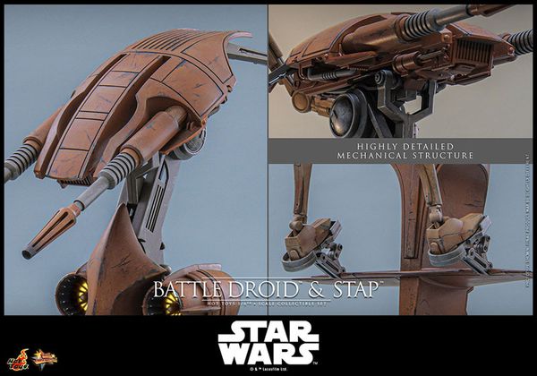 Movie Masterpiece Battle Droid & STAP 1/6 Star Wars Episode I The Phantom Menace | Hot Toys Figure