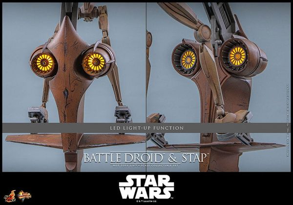 Movie Masterpiece Battle Droid & STAP 1/6 Star Wars Episode I The Phantom Menace | Hot Toys Figure