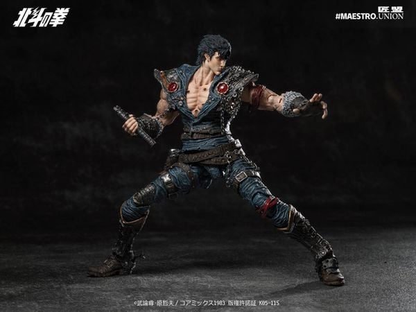 Kenshiro 1/12 Scale Posable Figure - Fist of the North Star | MAESTRO UNION Figure