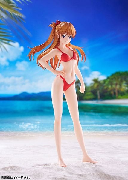 POP UP PARADE BEACH QUEENS Asuka Shikinami Langley Bikini Style L Size - Rebuild of Evangelion | WAVE Figure
