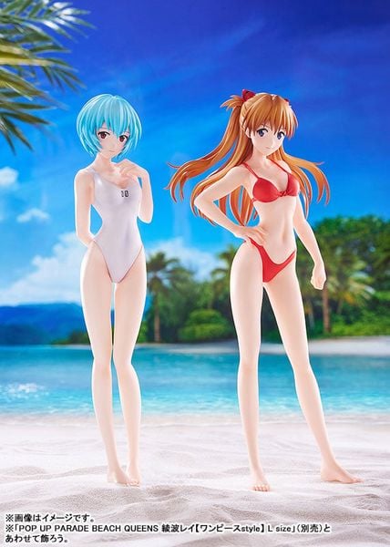 POP UP PARADE BEACH QUEENS Asuka Shikinami Langley Bikini Style L Size - Rebuild of Evangelion | WAVE Figure