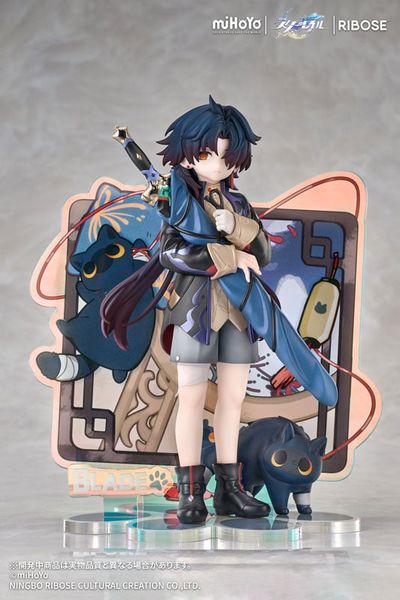 RISE UP+ Chibi Cat Series Figure Blade Ver. - Honkai Star Rail | RIBOSE Figure