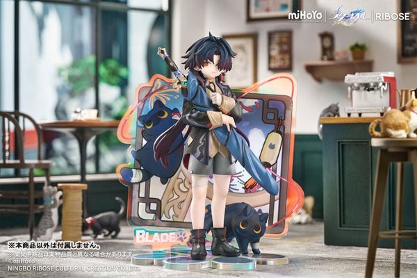 RISE UP+ Chibi Cat Series Figure Blade Ver. - Honkai Star Rail | RIBOSE Figure