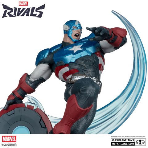 Captain America Scene Scale 1/10 - Marvel Rivals | McFarlane Toys Figure