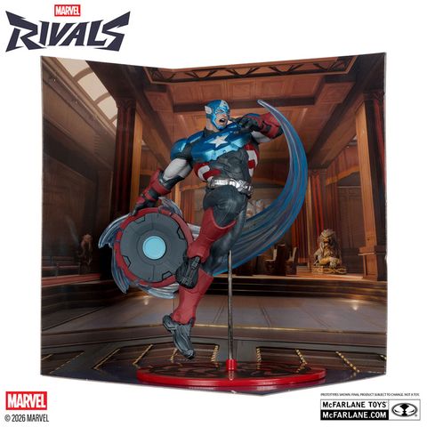 Captain America Scene Scale 1/10 - Marvel Rivals | McFarlane Toys Figure