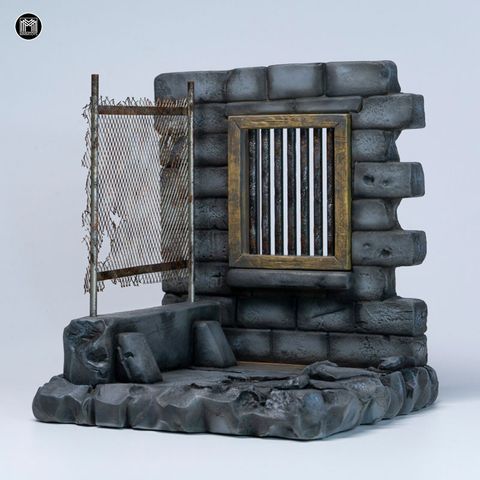 1/12 Destroyed Outpost Wall - Diorama | MMM Toys Accessory