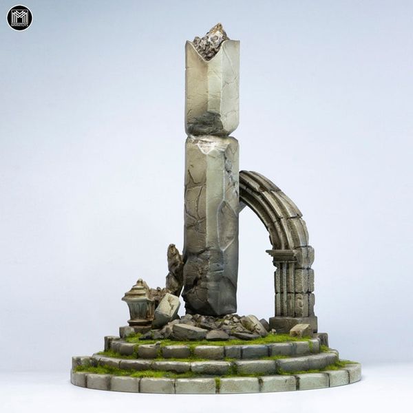 1/12 Collapsed Stone Pillar Ruins Diorama | MMM Toys Goods