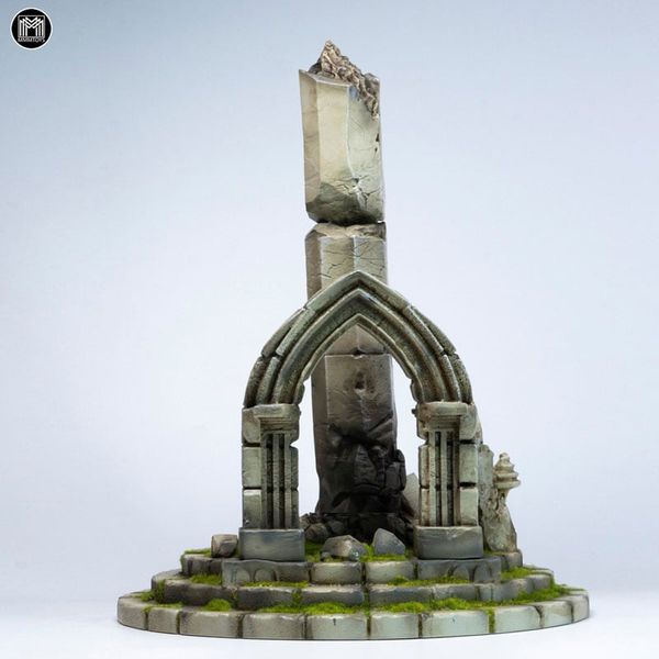 1/12 Collapsed Stone Pillar Ruins Diorama | MMM Toys Goods