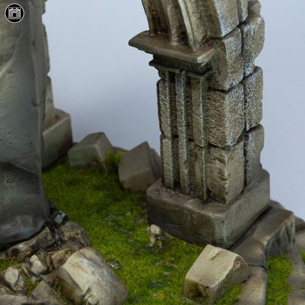 1/12 Collapsed Stone Pillar Ruins Diorama | MMM Toys Goods