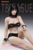 Action Figure 1/12 Super Flexible Female Seamless Body Wasp Waist & Natural Curve w/Head Black Hair & Suntan Skin - Generic | TB League Action Figure