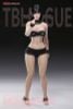 Action Figure 1/12 Super Flexible Female Seamless Body Wasp Waist & Natural Curve w/Head Black Hair & Suntan Skin - Generic | TB League Action Figure