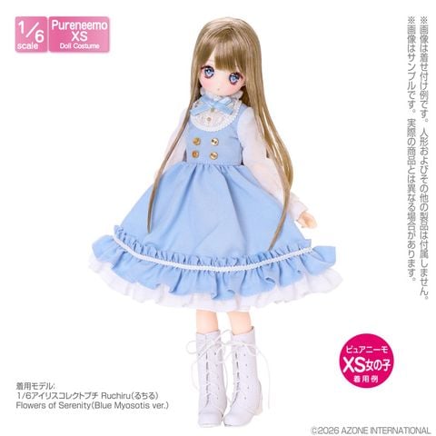 1/6 PNXS Lumiere One piece Dress Light Blue x White | Azone Goods