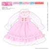 1/6 PNXS Lumiere One piece Dress Pink x White - Doll Accessory | Azone Goods