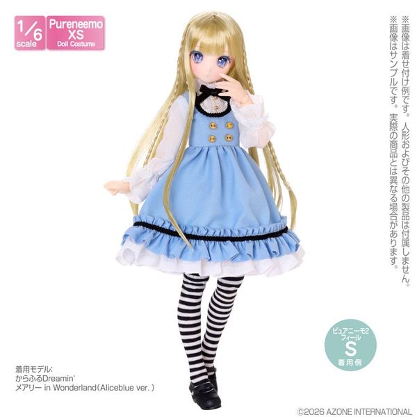 1/6 PNXS Lumiere One piece Dress Alice Blue x Black - Azone Goods