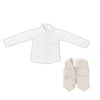 1/6 PNXS Shirt & Gilet set Beige x White | Azone Goods