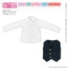 1/6 PNXS Shirt & Gilet set Navy x White - Azone Goods