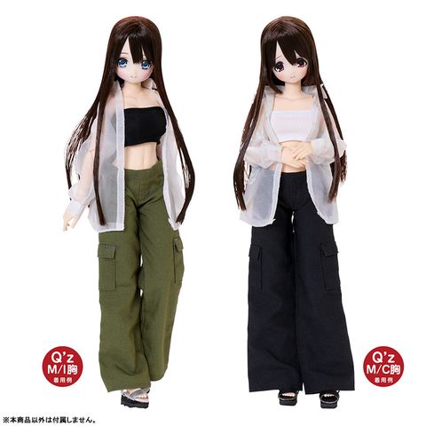 1/6 Q'z Tube Top set Black/White | Azone Goods