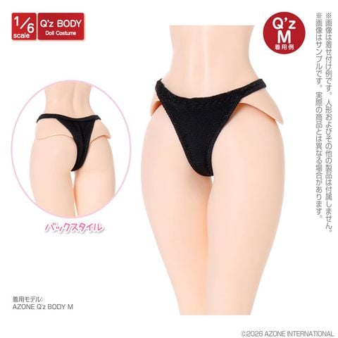 1/6 Q'z Thong Panties Black | Azone Goods