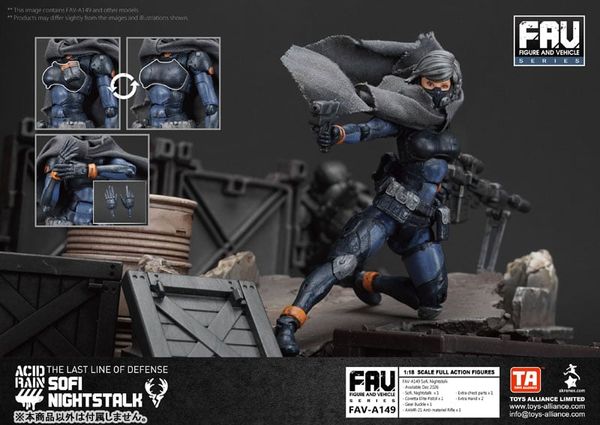 Action Figure FAV A149 Sofi Nightstalk 1/18 - Acid Rain | TOYS ALLIANCE Figure