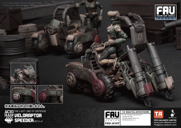 Veloraptor Speeder MK1m 4 1/18 - Acid Rain | TOYS ALLIANCE Figure
