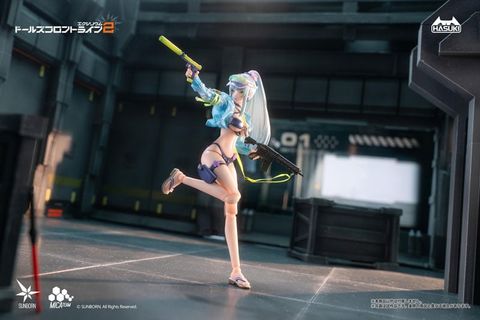 pocket art PA013 Klukai Cerulean Breaker Ver. Deluxe Edition 1/12 - Girls' Frontline 2 Exilium | pocket art Action Figure