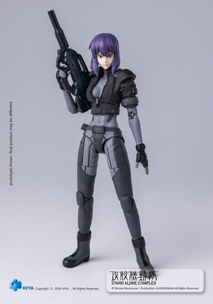 Action Figure 1/12 Motoko Kusanagi Battle Suit Ver. - Ghost in the Shell STAND ALONE COMPLEX | Hiya Toys Figure