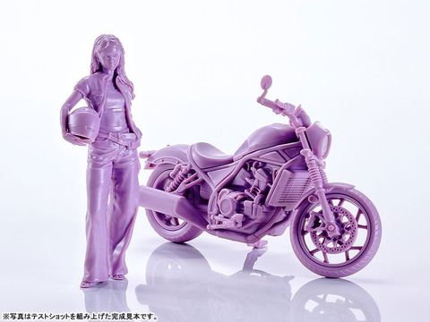 PLAMAX MF 101 Rider s portrait Honda Rebel 1100 Lavender 1/20 - PLAMAX | Max Factory Plastic Model