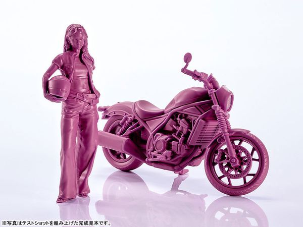 PLAMAX MF 101 Rider's portrait Honda Rebel 1100 Wine Red 1/20 - Rider's portrait | Max Factory Model Kit