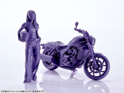 PLAMAX MF 101 Rider's portrait Honda Rebel 1100 Navy 1/20 - Rider's portrait | Max Factory Plastic Model