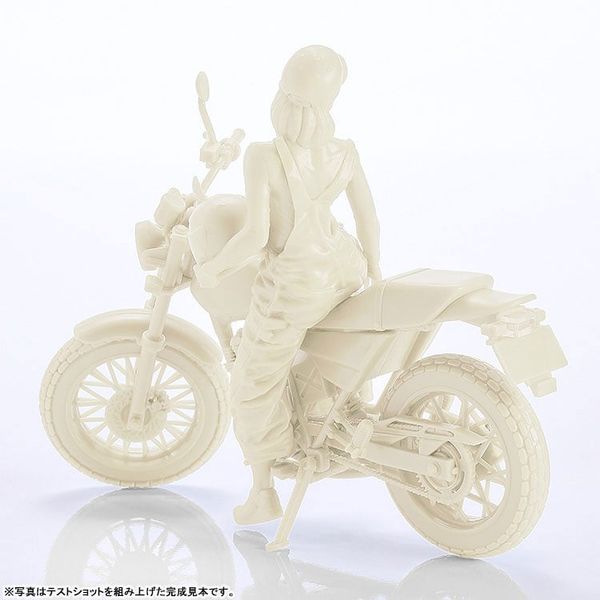 PLAMAX MF 103 Rider s portrait Honda FTR 223 White 1/20 - Rider s portrait | Max Factory Plastic Model