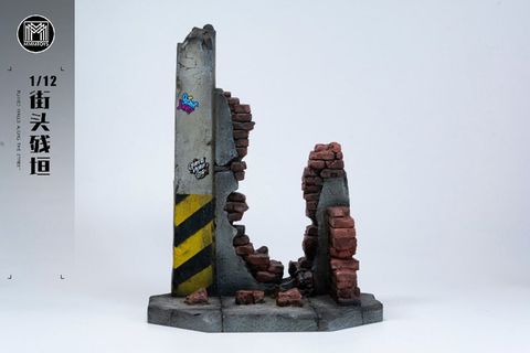 Ruined Street Wall 1/12 | MMM Toys Goods