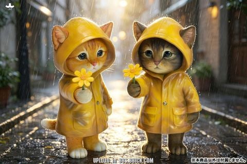 Kitten in the Rain B | JXK Studio Figure