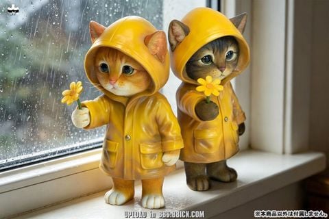 Kitten in the Rain B | JXK Studio Figure