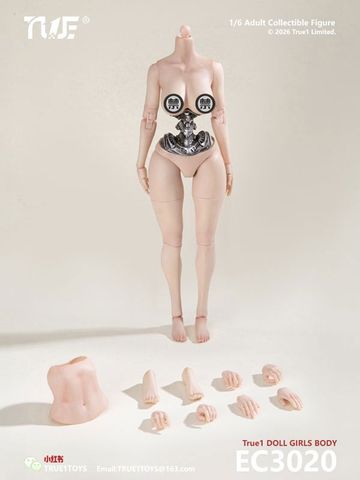 Semi mechanical Female Body Large Bust 1/6 | True 1 Toys Figure