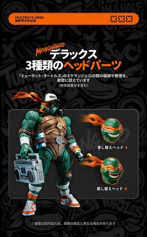 Michelangelo Alloy Posable Deluxe Edition - Teenage Mutant Ninja Turtles | HeatBoys Figure