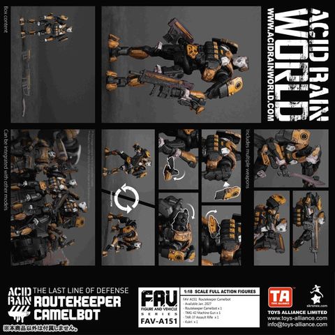 FAV A151 Routekeeper Camelbot 1/18 - Acid Rain | TOYS ALLIANCE Figure