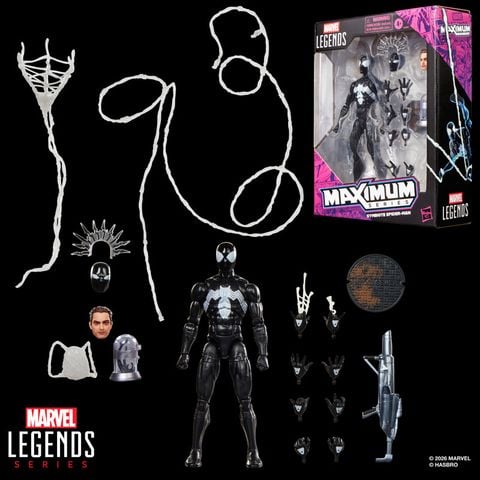 Symbiote Spider Man Marvel Legends Maximum Series - Marvel | Hasbro Figure