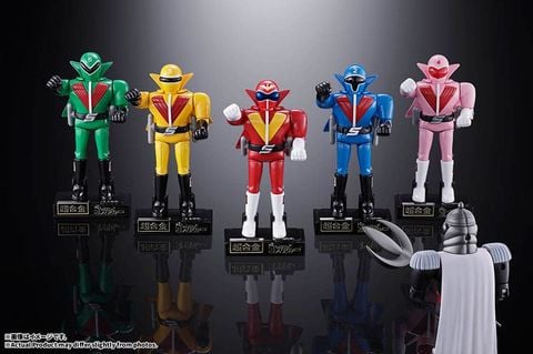 Akarenger, Aorenger, Kirenger, Momorenger, Midorenger, Iron Man Mask General Temujin - Himitsu Sentai Goranger | BANDAI SPIRITS Figure