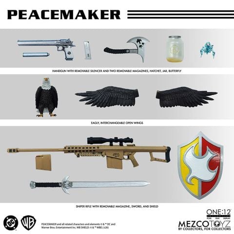Peacemaker 1/12 - DC Comics | Mezco Figure