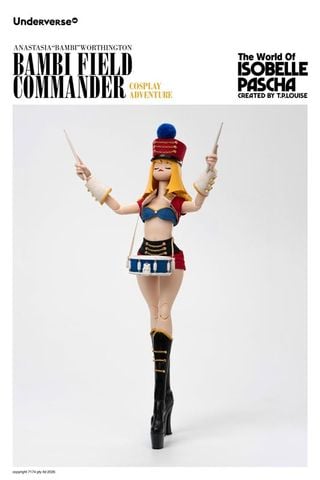 Bambi Field Commander Cosplay 1/6 - THE WORLD OF ISOBELLE PASCHA | Underverse Figure