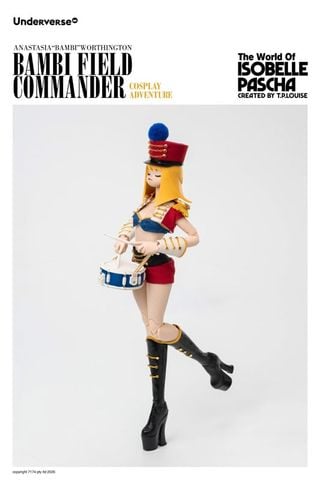 Bambi Field Commander Cosplay 1/6 - THE WORLD OF ISOBELLE PASCHA | Underverse Figure