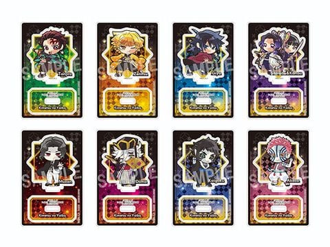 Pita! Deforme Infinity Castle Trading Acrylic Stand 8Pack BOX - Demon Slayer Kimetsu no Yaiba | Takara Tomy A.R.T.S Goods