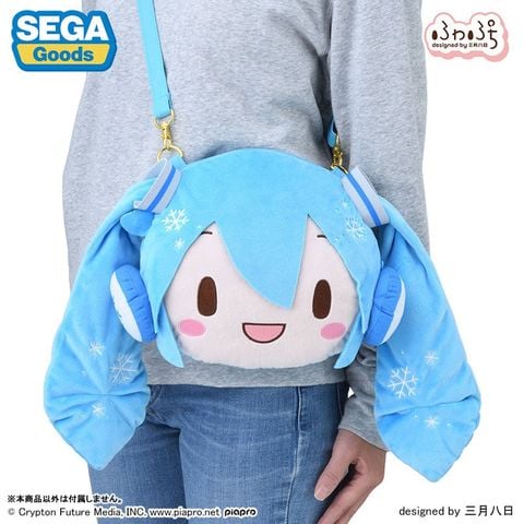 Túi Đeo Fuwa Puchi Face Shoulder Bag Snow Miku M - Hatsune Miku Series | Sega Fave Goods