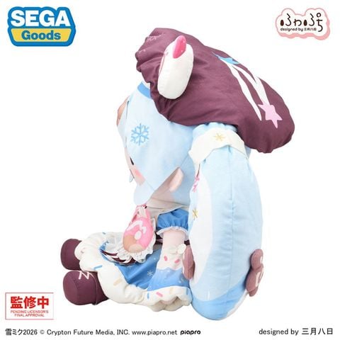 Nhồi Bông Fuwa Puchi Dodeka Jumbo Snow Miku 2026 - Hatsune Miku Series | Sega Fave Plushie