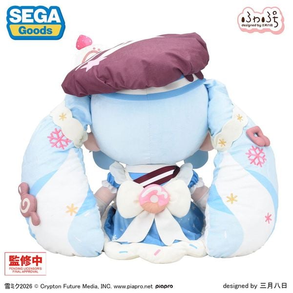 Nhồi Bông Fuwa Puchi Dodeka Jumbo Snow Miku 2026 - Hatsune Miku Series | Sega Fave Plushie