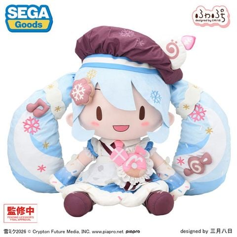 Nhồi Bông Fuwa Puchi Dodeka Jumbo Snow Miku 2026 - Hatsune Miku Series | Sega Fave Plushie