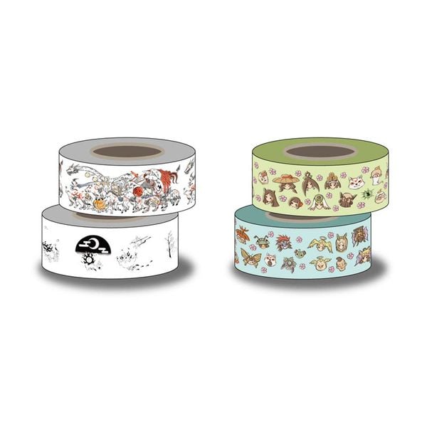 Okami 20th Anniversary Reproduction Art Project Masking Tape Set | Capcom Goods