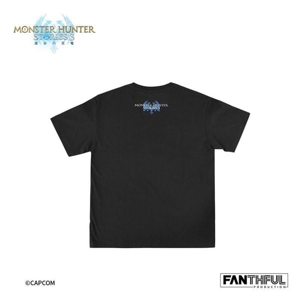 Monster Hunter Stories 3 Twisted Reflection Black T-shirt L - Monster Hunter Stories 3 | FANTHFUL Goods