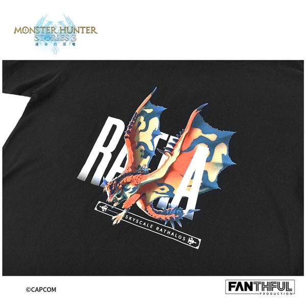 Monster Hunter Stories 3 Twisted Reflection Black T-shirt L - Monster Hunter Stories 3 | FANTHFUL Goods