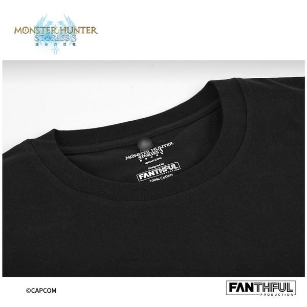 Monster Hunter Stories 3 Twisted Reflection Black T-shirt L - Monster Hunter Stories 3 | FANTHFUL Goods